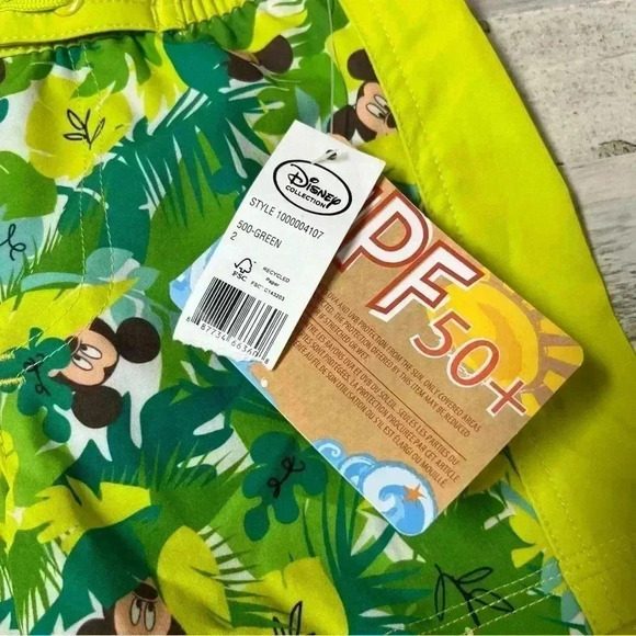 Disney Mickey Mouse Swim Trunks Little Boys Size 2 New W/T - Picture 3 of 6